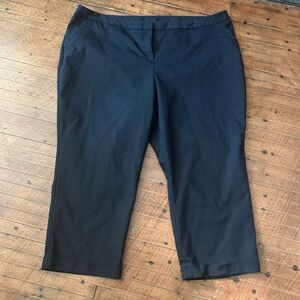 Lane Bryant black cropped 28 full figure business casual slacks